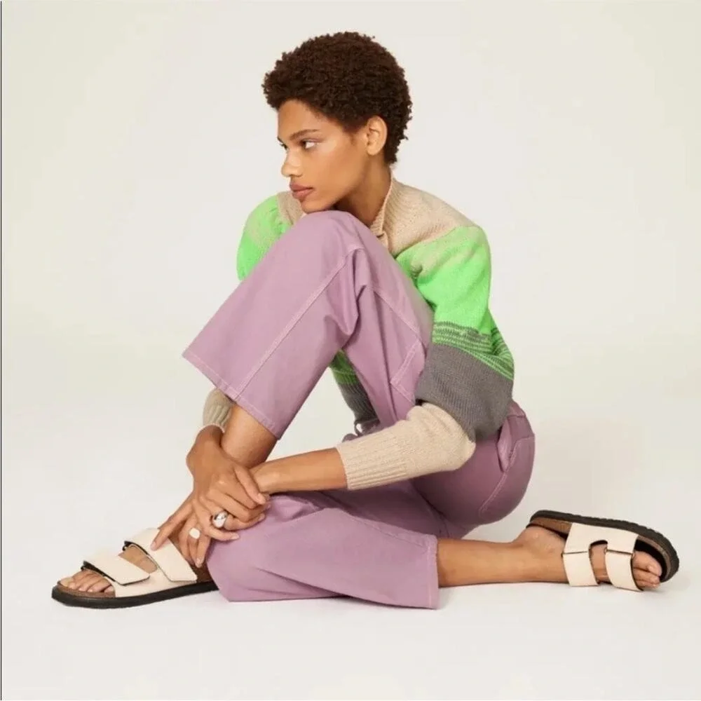 No. 6 Store Purple Pink Jackson Carpenter Pants Classic Casual Hipster 0